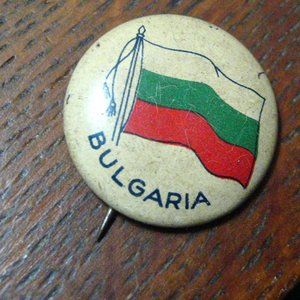 🇧🇬 Bulgaria National Country Flag Vintage 1930's Lapel Pin